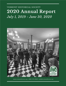 2020 Annual Report July 1, 2019 - June 30, 2020
