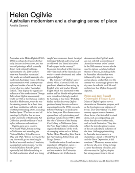 Helen Ogilvie Australian Modernism and a Changing Sense of Place Amelia Saward