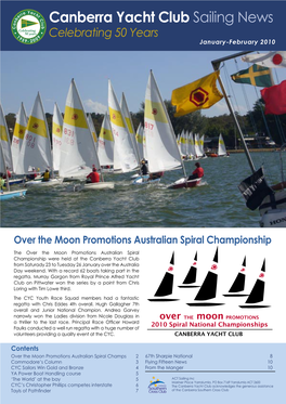 Canberra Yacht Club Sailing News Celebrating 50 Years January-February 2010