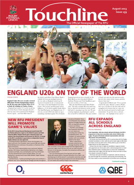 ENGLAND U20s on TOP of the WORLD