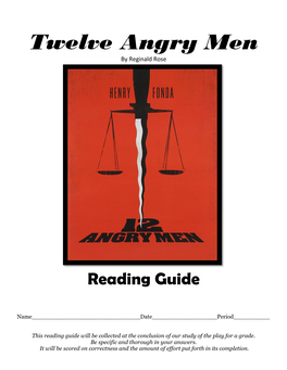 Twelve Angry Men by Reginald Rose