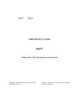 Greenpeace Canada