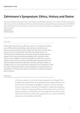 Zahrtmann's Symposium: Ethics, History and Desire