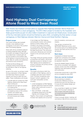 Reid Highway Dual Carriageway: Altone Road to West Swan Road