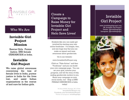 Invisible Girl Project Mission