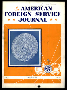 The Foreign Service Journal, October 1934