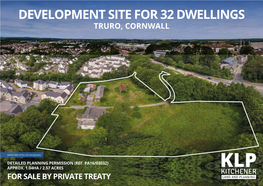 Development Site for 32 Dwellings Truro, Cornwall