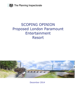 SCOPING OPINION Proposed London Paramount Entertainment Resort