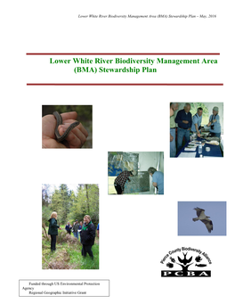 Lower White River Biodiversity Management Area (BMA) Stewardship Plan – May, 2016