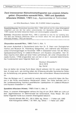 Melanargia, 7 (3): 61-62 Leverkusen, 1.10.1995