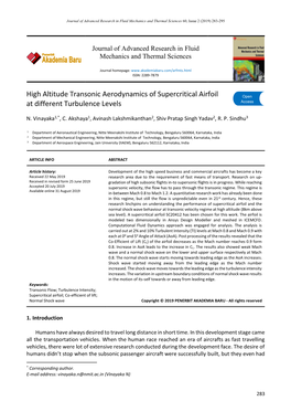 High Altitude Transonic Aerodynamics of Supercritical Airfoil at Different