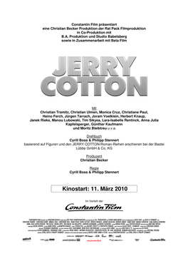 JERRY COTTON-Roman-Reihen Erschienen Bei Der Bastei Lübbe Gmbh & Co