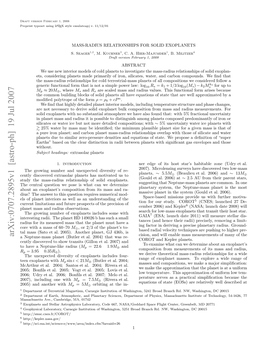 Arxiv:0707.2895V1 [Astro-Ph]