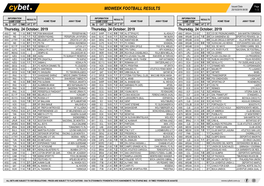 Midweek Football Results Midweek Football