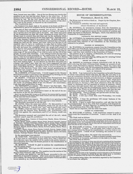 •1884 ·Congressional .RECORD-HOUSE