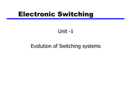 Chapter 10 Circuit and Packet Switching