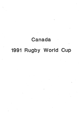 1991 Rugby World Cup – Canada Ireland France