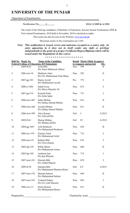 University of the Punjab