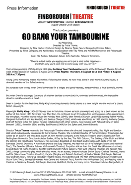 GO BANG YOUR TAMBOURINE by Philip King