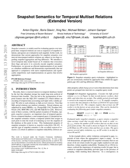 Snapshot Semantics for Temporal Multiset Relations (Extended Version)