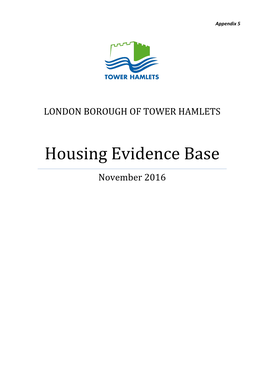 Housing Evidence Base November 2016