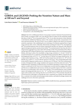 GERDA and LEGEND: Probing the Neutrino Nature and Mass at 100 Mev and Beyond