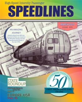 SPEEDLINES, HSIPR Committee, March 2019, Issue