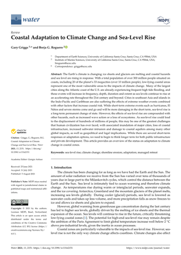 Coastal Adaptation to Climate Change and Sea-Level Rise