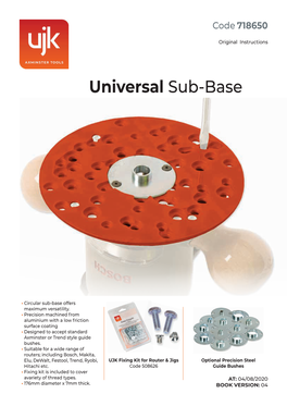 Universal Sub-Base