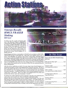 Veteran Recalls HMCSFRASER Sinking Bill Gard