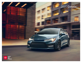 Toyota 2020 Corolla Brochure