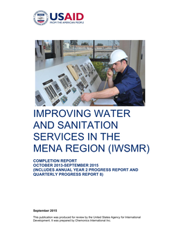 Improving Water and Sanitation Services in the MENA Region