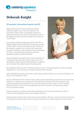 Deborah Knight