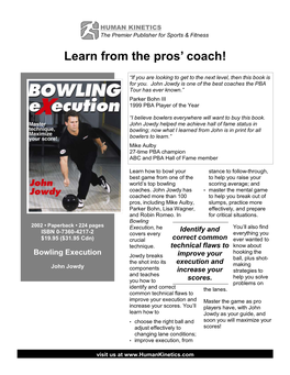 Learn from the Pros' Coach!