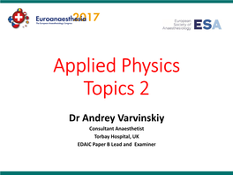 Applied Physics Topics 2