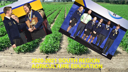 2020-2021 South Region Agriculture Education