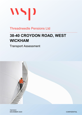 38-40 CROYDON ROAD, WEST WICKHAM Transport Assessment