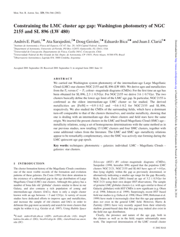 Constraining the LMC Cluster Age Gap: Washington Photometry of NGC 2155 and SL 896 (LW 480)