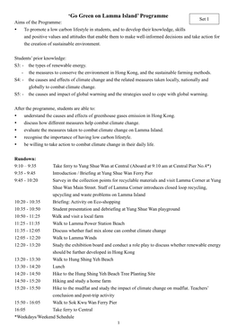 'Go Green on Lamma Island' Programme