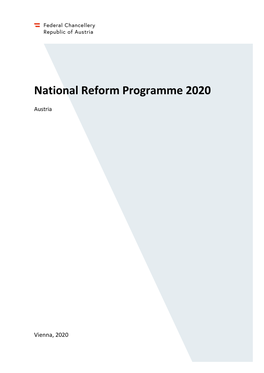 National Reform Programme 2020