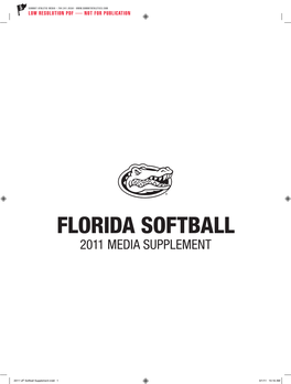 Florida Softball 2011 Media Supplement