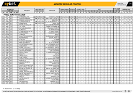 Midweek Regular Coupon 03/11/2020 09:39 1 / 4