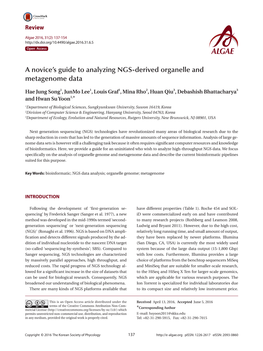 A Novice's Guide to Analyzing NGS-Derived Organelle And