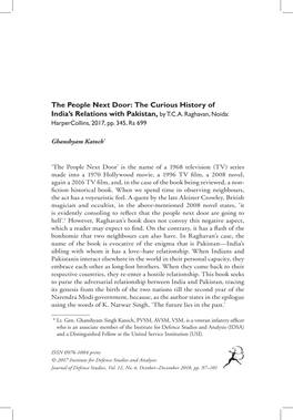 The People Next Door: the Curious History of India's Relations