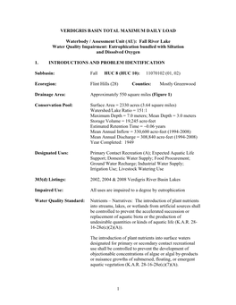 Fall River Lake Water Quality Impairment: Eutrophication Bundled with Siltation and Dissolved Oxygen