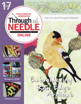 Embroidering Raw Edge Appliqué Celebration Banners 2 • THROUGH the NEEDLE ONLINE Table of Contents