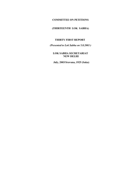 Composition of the Committee on Petitions