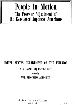 1947-People in Motion: the Post-War Adjustment