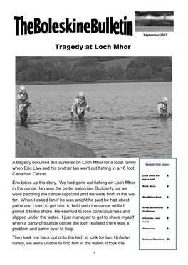 Tragedy at Loch Mhor