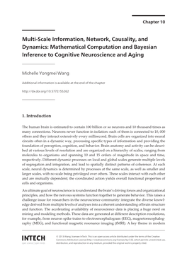 Multi-Scale Information, Network, Causality, and Dynamics: Mathematical Computation and Bayesian Inference to Cognitive Neuroscience and Aging